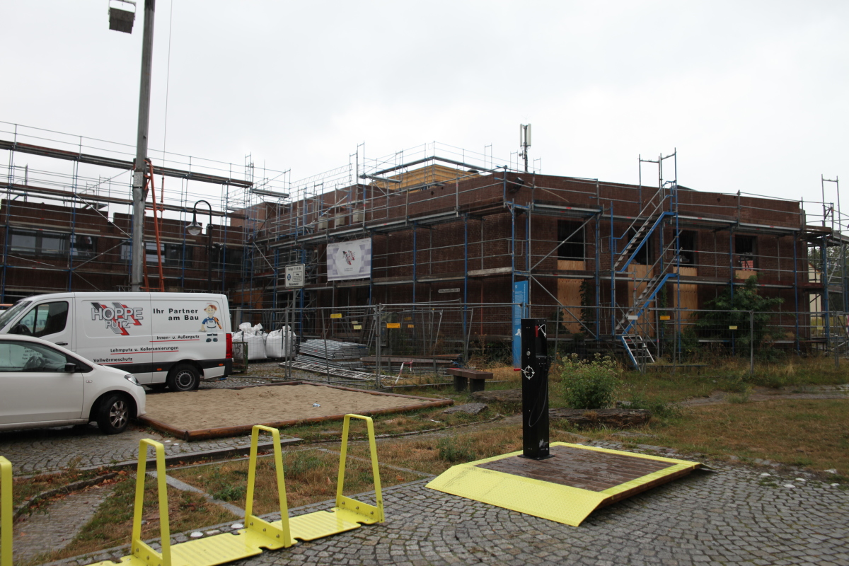 Lehm und Multipor-Platten als Innendämmung im Rathaus Salzkotten